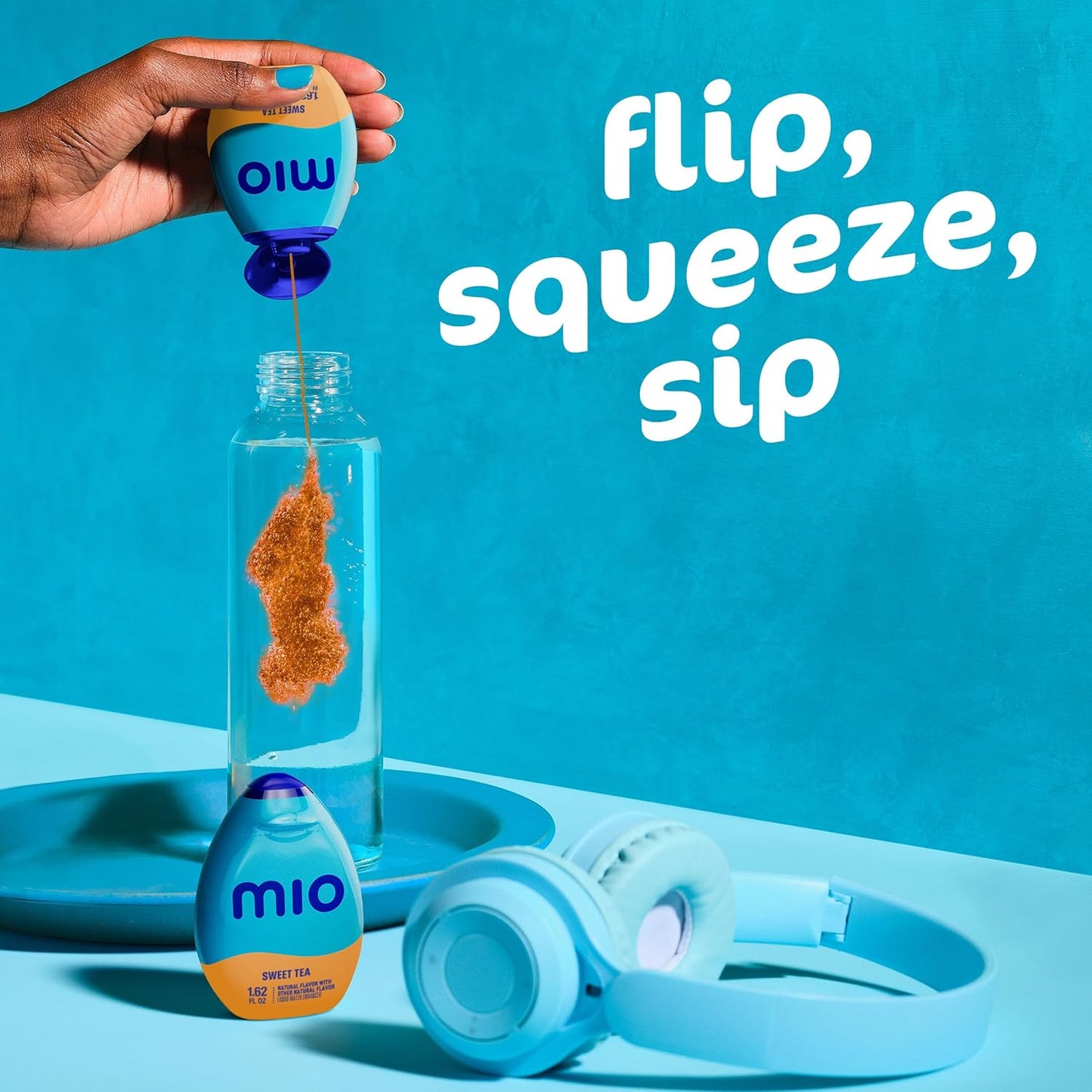 mio Sweet Tea Flavor Drops – On-the-Go Hydration for Car Cup Holders and Office Water Bottles, No Stirring Required