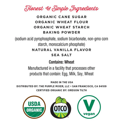 Miss Jones Baking Organic Cake Mix – Wholesome Vegan-Friendly Dessert for Health-Focused Home Kitchens, Nut-Free Yellow Cake with Simple Honest Ingredients