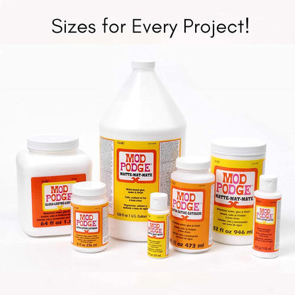 Mod Podge Matte All-in-One Craft Glue, Sealer & Finish for Simple Clean DIY Projects