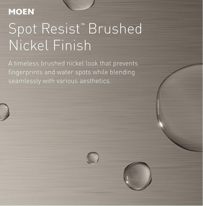 Moen Brushed Nickel Wall and Handheld Showerhead Upgrade, Valentines Day Gift for Him or Her Who Loves Spa Style