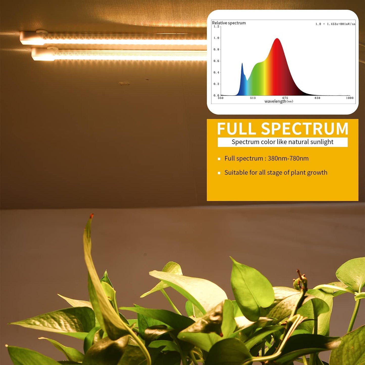 MossyCove Grow Light Strips – Neutral-Toned Strip Light for Minimalist Living Room, No Bulk Added