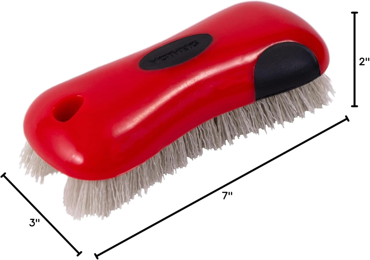 Mothers Portable Carpet Brush for Garage, Driveway, and Open-Air Detailing Sessions