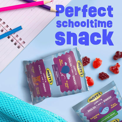 Mott's Berry Fruit Snacks – On-the-Go Snack for Field Trips and Park Days, 22 Pouch Bulk Pack