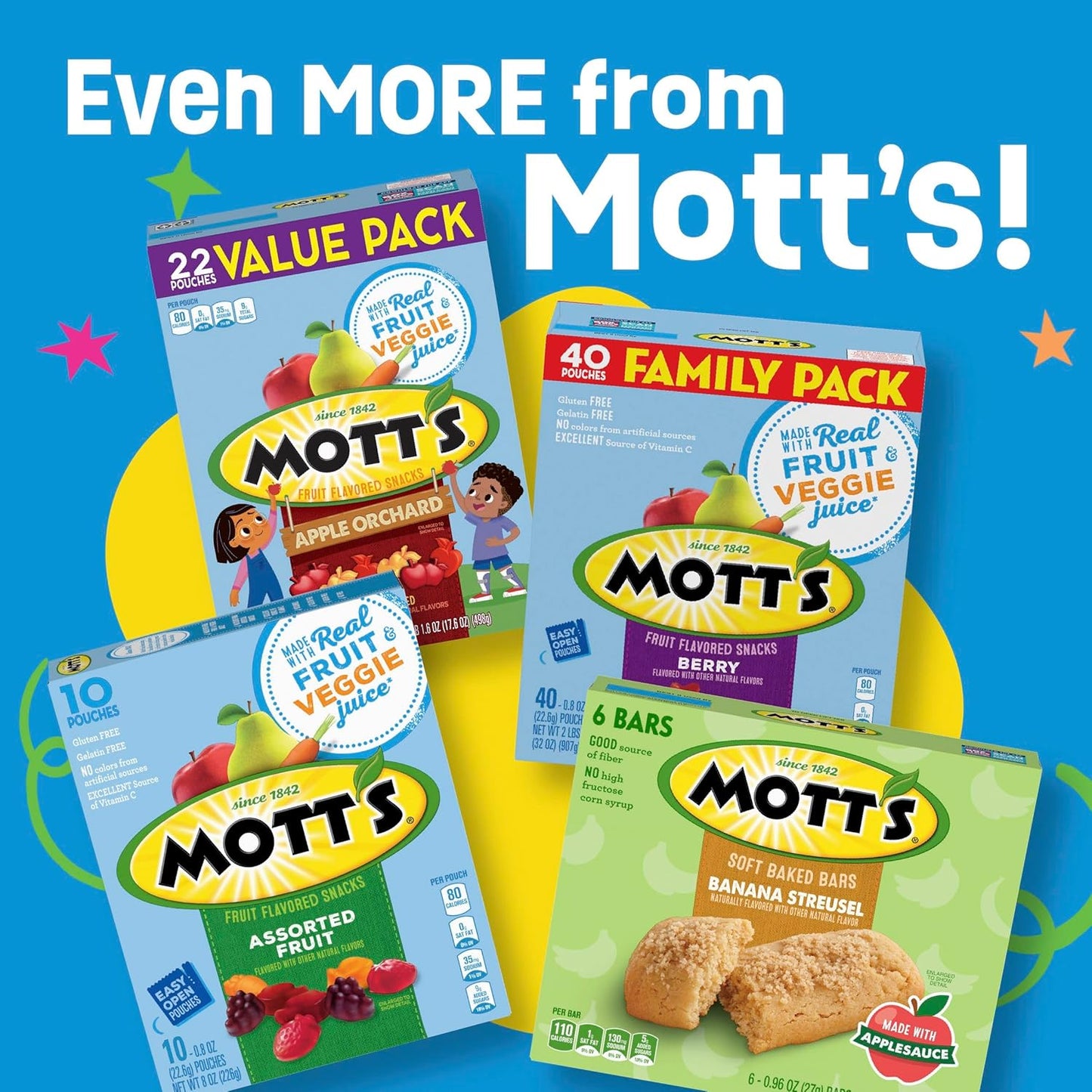 Mott's Gluten Free Halloween Fruit Snacks Gift – Bilingual English Spanish Snack Pack for Mission Trip and Charitable Donations