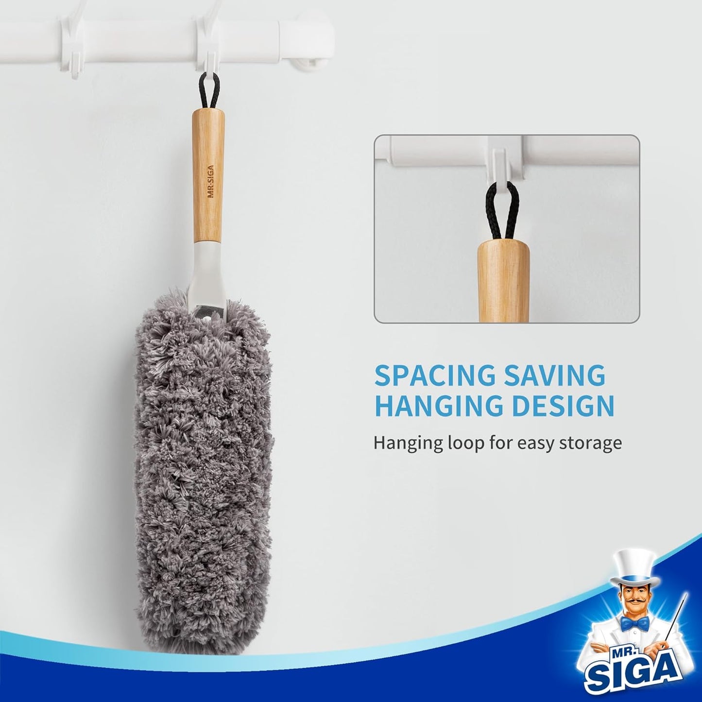 MR.SIGA Microfiber Duster – Thoughtful Housewarming Gift for New Homeowners and First Apartments