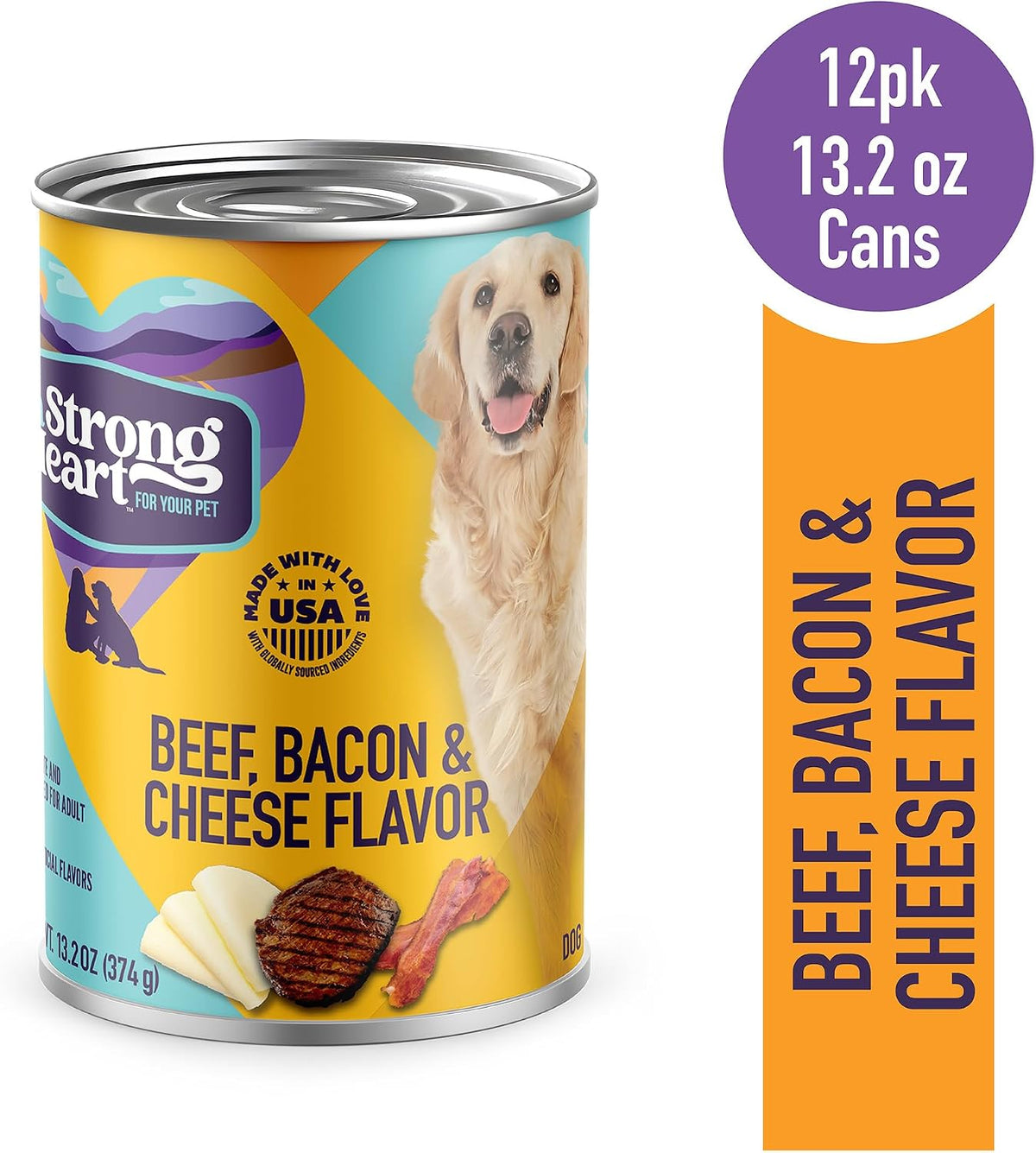 multi-protein recipe combining real chicken, beef, bacon flavor, and dried cheese