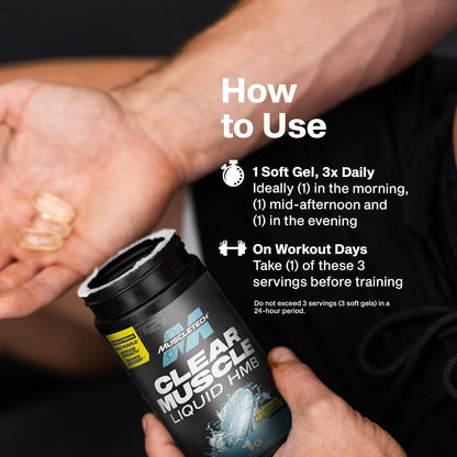 Muscletech Clear Muscle Liquid Softgel – Holiday Gift for Gym Lovers and Strength Athletes