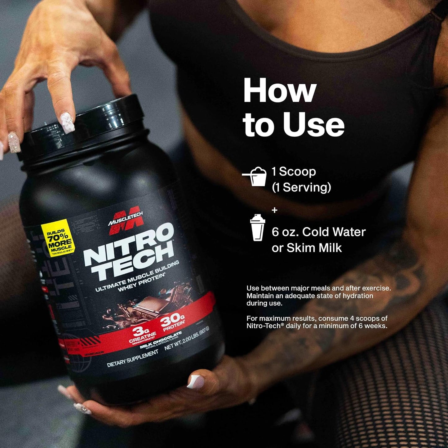 Muscletech Nitro-Tech Elite Protein Powder – Top-Tier Vanilla Cream Blend for Discerning Strength Athletes