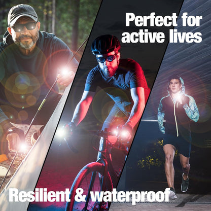 Mylivell Work Glove Flashlight – Weather-Tolerant Outdoor Accessory for Runners, Cyclists, and Night Walkers