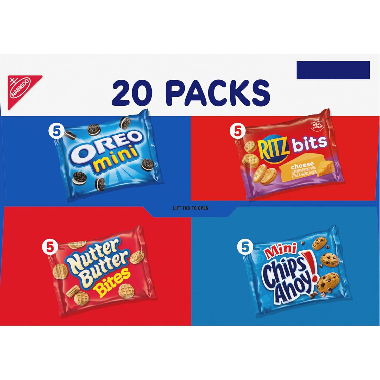 Nabisco Classic Mix Variety Pack – Parent-Approved Mini Cookies and Cheese Crackers for School Lunches and Playdates