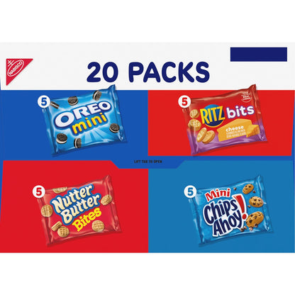 Nabisco Classic Mix Variety Pack – Parent-Approved Mini Cookies and Cheese Crackers for School Lunches and Playdates