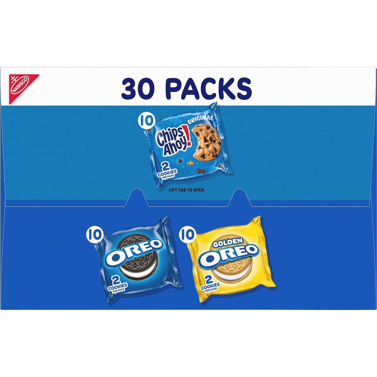 Nabisco Sweet Treats Cookie Variety Pack – Hostess Gift and Housewarming Snack Basket Idea, 30 Two-Cookie Packs
