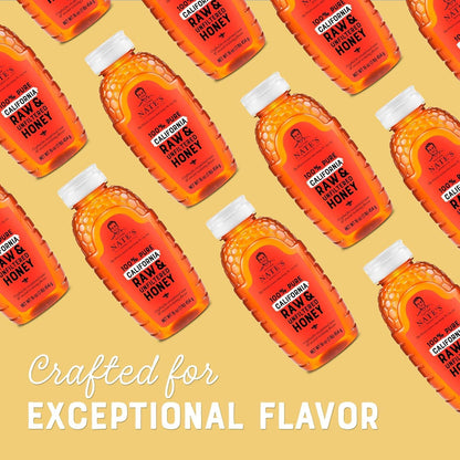 Nate's California Honey 16 oz – No-Additive Sweetener for Kids' Lunchboxes and Pantry Baking Station