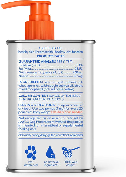 Native Pet Omega 3 6 9 – Housewarming Gift for New Puppy and Kitten Parents, Easy-Pump Skin Support