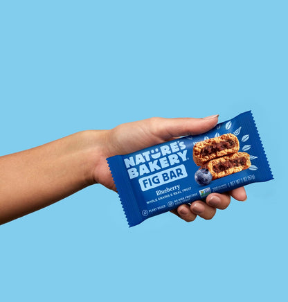 Nature's Bakery Blueberry Fig Bars - Whole Wheat Snack for Balanced Nutrition Goals, 0g Trans Fat