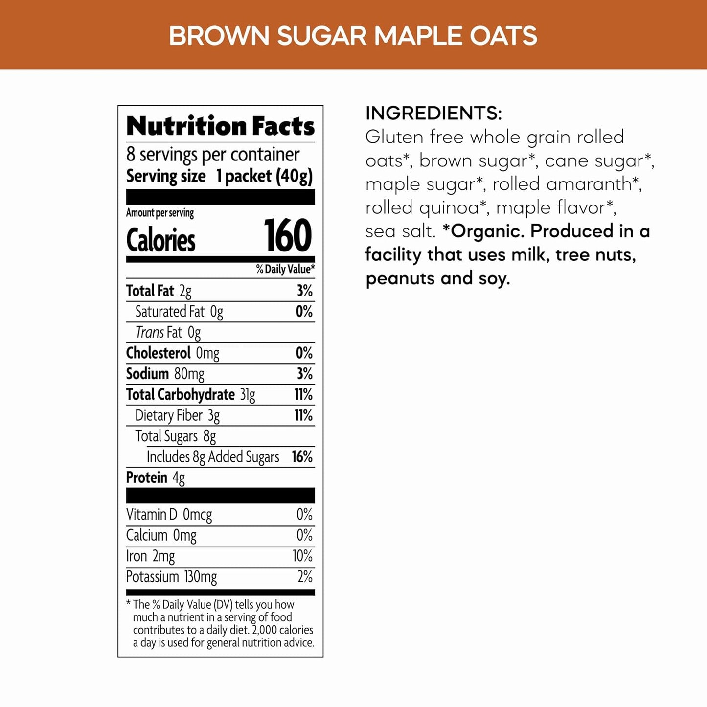 Nature's Path Organic Instant Oatmeal – 3-Minute Desk Breakfast for Focus-First Mornings, Chocolate Chip Pack of 2