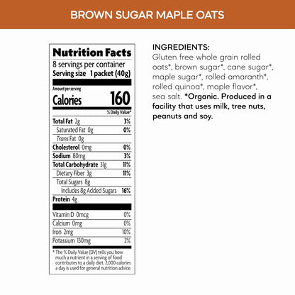 Nature's Path Organic Instant Oatmeal – 3-Minute Desk Breakfast for Focus-First Mornings, Chocolate Chip Pack of 2