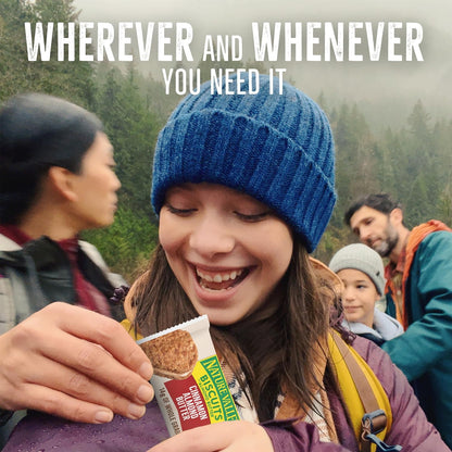 Nature Valley Biscuit Sandwiches Cinnamon Almond Butter – Desk Drawer Snack for Office, Individually Wrapped Whole Grain Bar