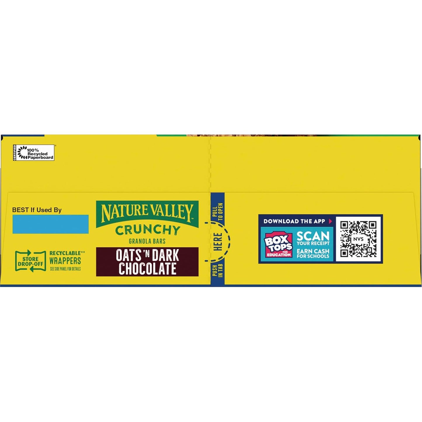 Nature Valley Crunchy Granola Bars, Oats 'n Dark Chocolate – Two-Bar Pouch Snack for School Lunch and Playdate Sharing