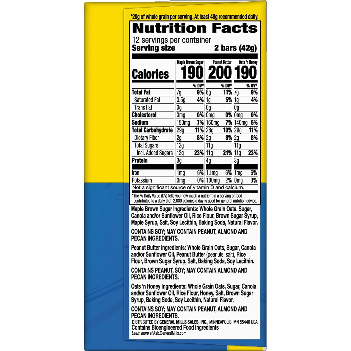 Nature Valley Crunchy Granola Bars – Outdoor Adventure Snack, Variety Pack for Long Trails