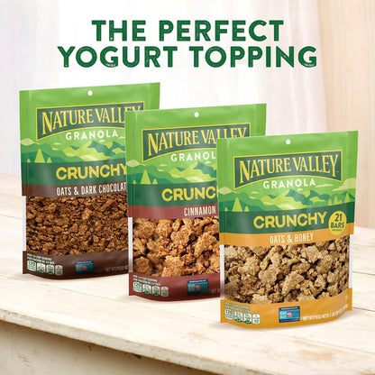 Nature Valley Crunchy Granola Oats and Honey – Mindful Snacking Option with No High Fructose Corn Syrup, 24 oz
