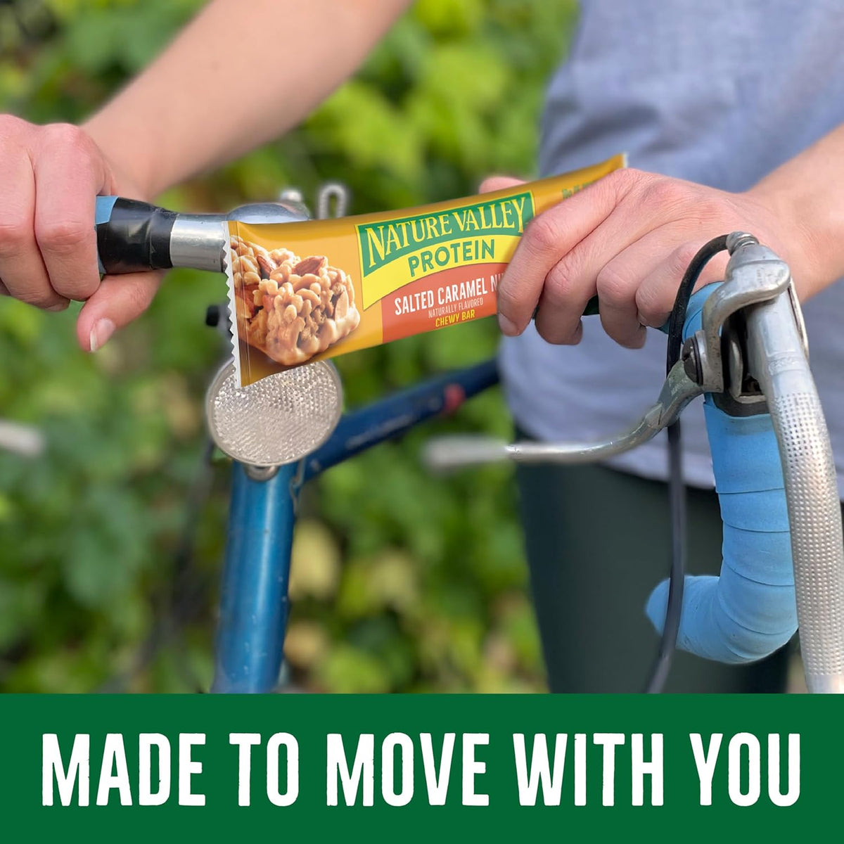 Nature Valley Protein Chewy Bars – Desk Drawer Protein Snack for Home Office Workers, 10g Protein Salted Caramel Nut 15 Count
