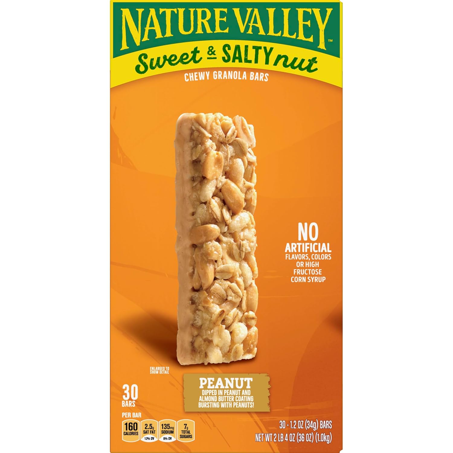 Nature Valley Sweet and Salty Nut Granola Bars – Quick Desk Snack for Office Workers, No HFCS Granola Bar