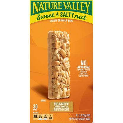 Nature Valley Sweet and Salty Nut Granola Bars – Quick Desk Snack for Office Workers, No HFCS Granola Bar