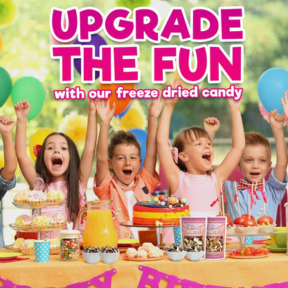 Neapolitan Freeze Dried Dessert Bites – No-Melt Birthday Party Favor and Classroom Snack for Children