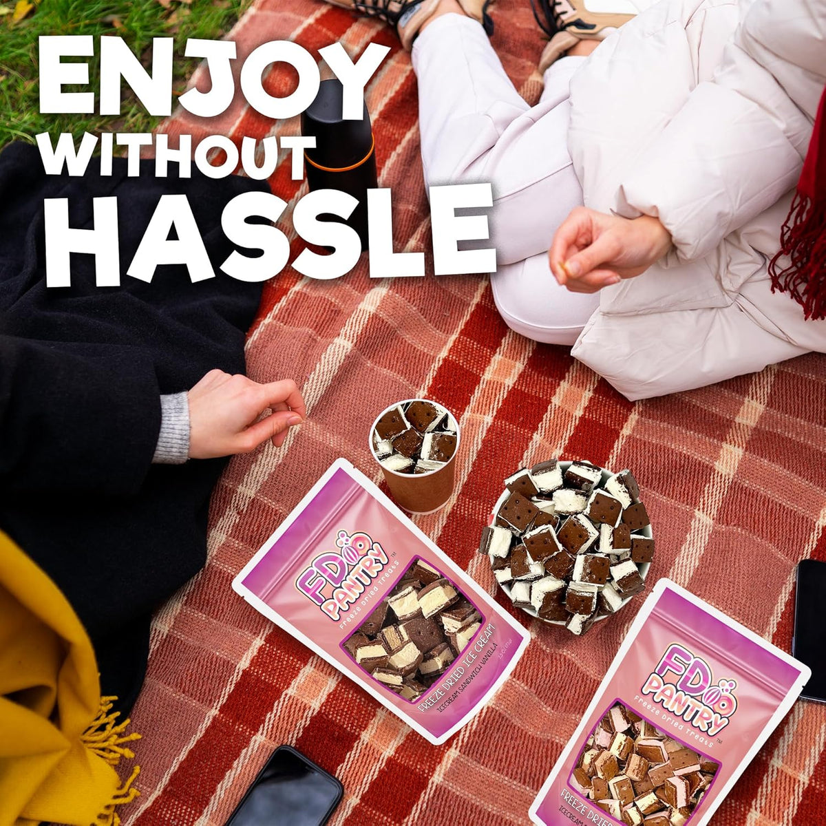 Neapolitan Freeze Dried Dessert Bites – No-Melt Birthday Party Favor and Classroom Snack for Children