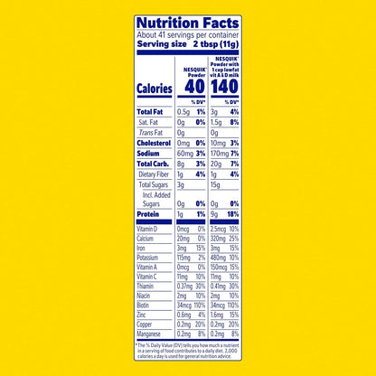 Nesquik No Sugar Added Cocoa Powder for Kids Snacks, Calcium Fortified Family Kitchen Staple