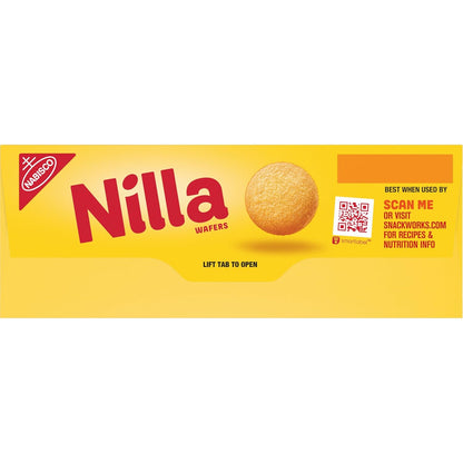 NILLA Wafers Cookies, Vanilla Wafers Sympathy Gift for Father-in-Law, Family Size Vanilla Wafers Snack Box