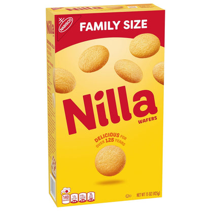 NILLA Wafers Cookies, Vanilla Wafers Sympathy Gift for Father-in-Law, Family Size Vanilla Wafers Snack Box