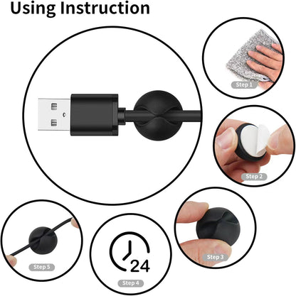 Nimble Cable Clips – Birthday Gift for Her Who Loves Tidy Spaces, Adhesive Wire Management Clips Set