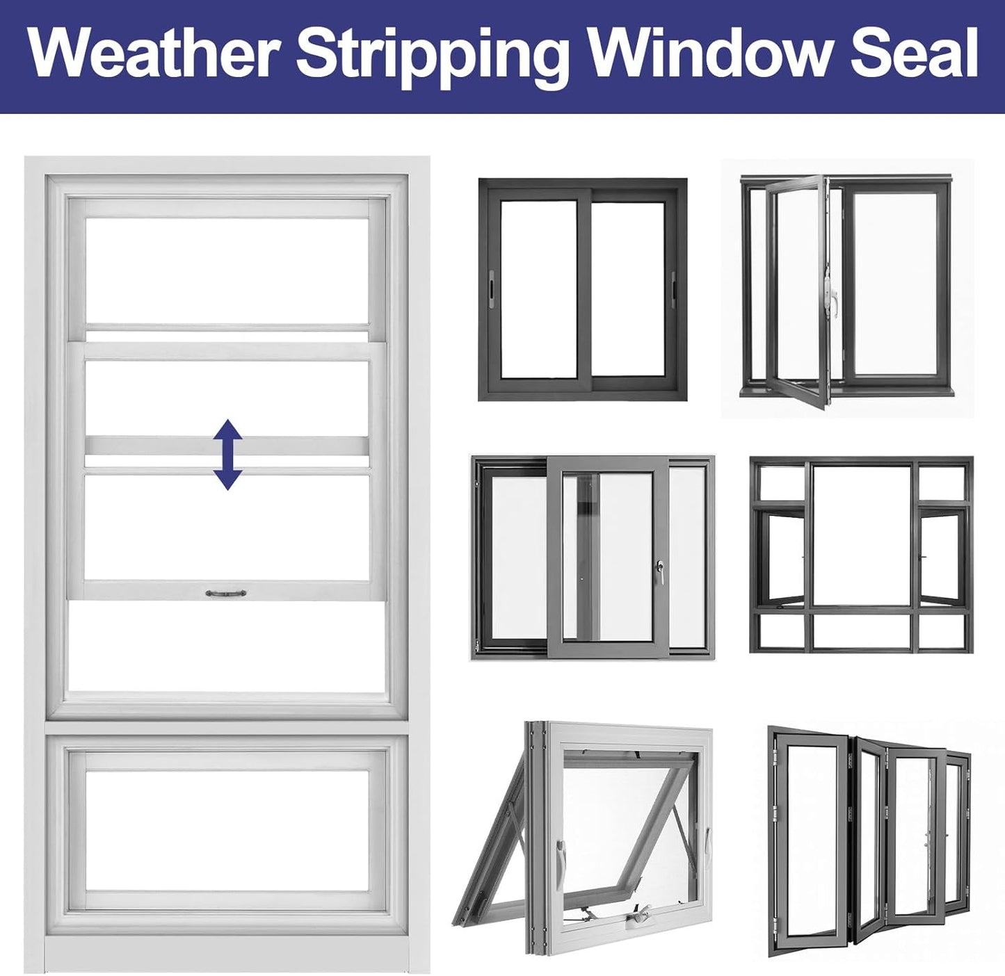 Nisorlin Foam Weatherstripping Window Sealer – Residue-Free Adhesive Safe for Kids Rooms and Rental Walls