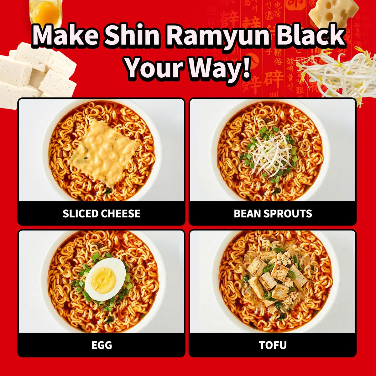 Nongshim Shin Ramyun Black – Late-Night Study Meal for Dorm Productivity, Instant Korean Noodles Bulk Pack