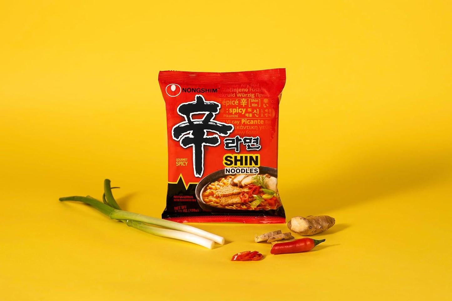 Nongshim Shin Ramyun Korean Instant Noodles – Quick Study Break Meal for Focused College Students