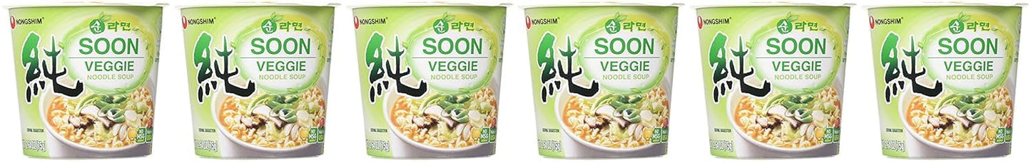 Nongshim Soon Soon Veggie Cup Noodle – Nourishing Pantry Meal for Family Allergy Households, Wholesome Vegan Option