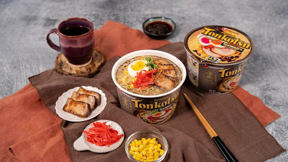 Nongshim Tonkotsu Ramen with Kuromatsu Black Garlic Oil Noodle Big Bowl, 3.56 Ounce (Pack Of 6) – Mindful Lunch Ritual for Self-Care Weekdays