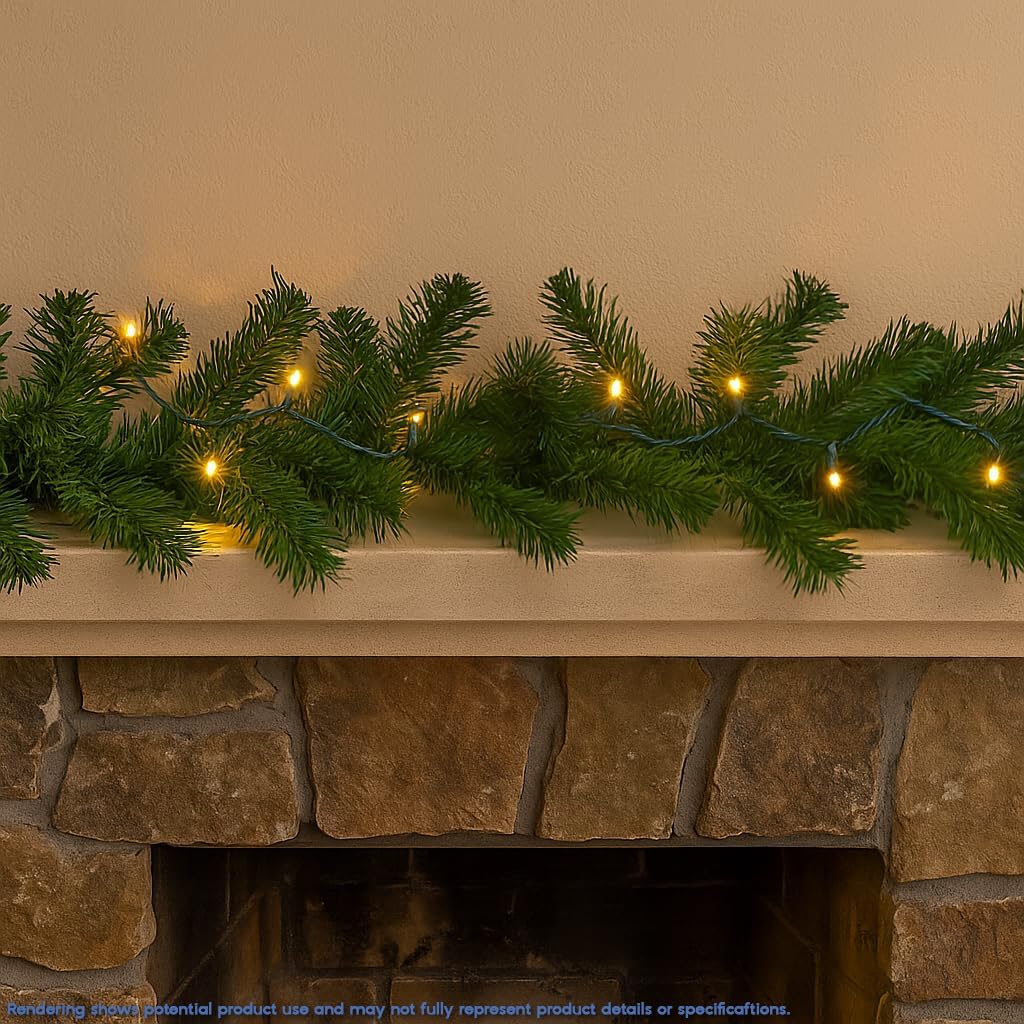 Novelty Lights 8.5 Foot LED String – Commercial-Grade Warm White Lights for Outdoor Dining and Backyard Gatherings
