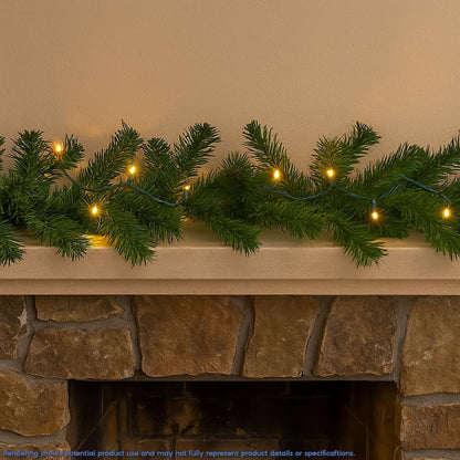 Novelty Lights 8.5 Foot LED String – Commercial-Grade Warm White Lights for Outdoor Dining and Backyard Gatherings