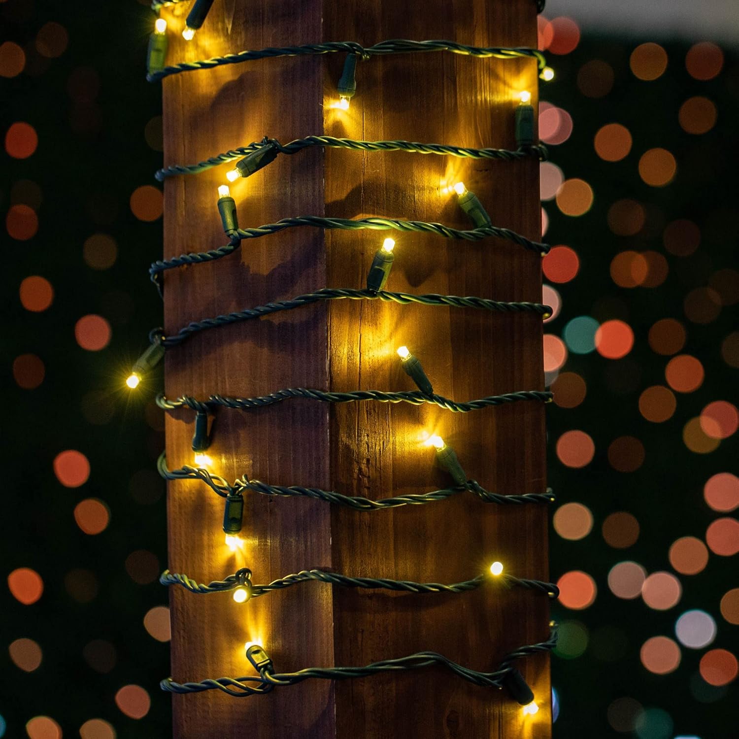 Novelty Lights 8.5 Foot LED String – Commercial-Grade Warm White Lights for Outdoor Dining and Backyard Gatherings