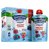 Stonyfield Organic Kids Probiotic Yogurt Pouch – Clean-Label Snack for Mindful Parenting, 5 Live Cultures Strawberry Beet Berry 3.5 oz