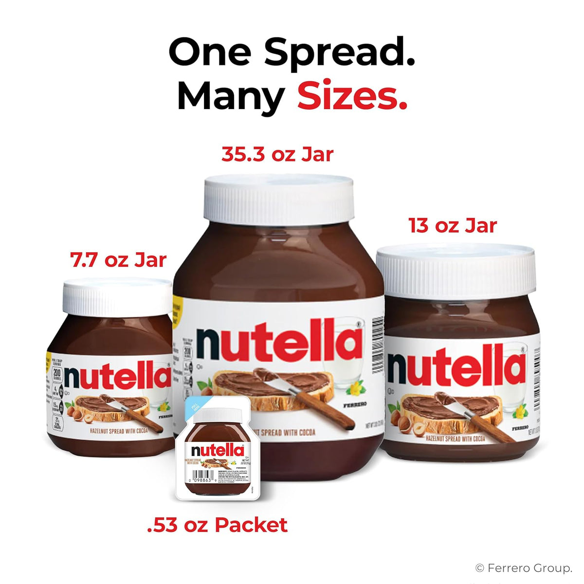 Nutella Hazelnut Spread with Cocoa – Authentic Italian-Style Indulgence for Connoisseurs, 26.5 oz Jar