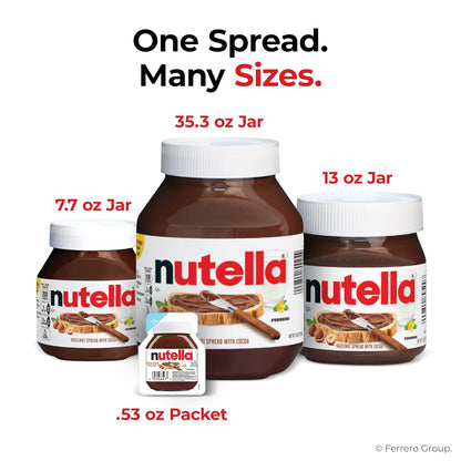 Nutella Hazelnut Spread with Cocoa – Authentic Italian-Style Indulgence for Connoisseurs, 26.5 oz Jar
