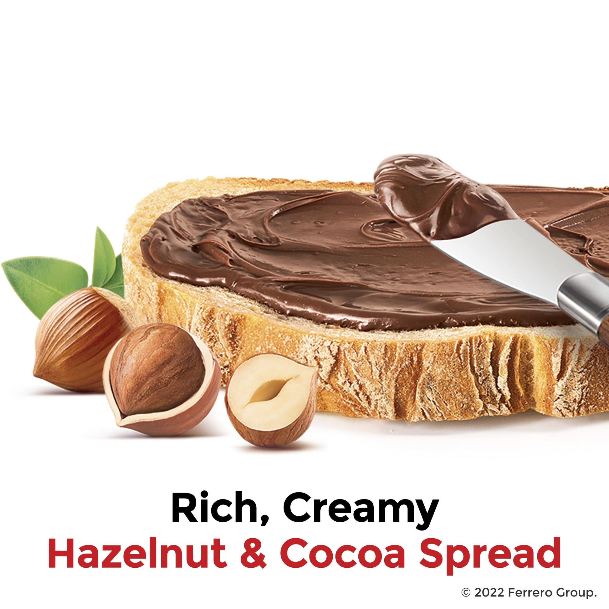 Nutella Hazelnut Spread with Cocoa – Quick Spreading Treat for English Muffins and Crêpes, 2-Pack