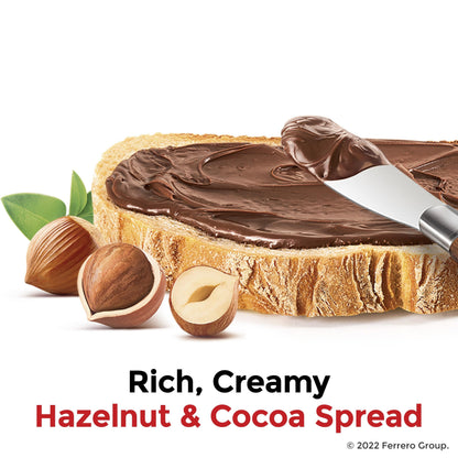Nutella Hazelnut Spread with Cocoa – Quick Spreading Treat for English Muffins and Crêpes, 2-Pack