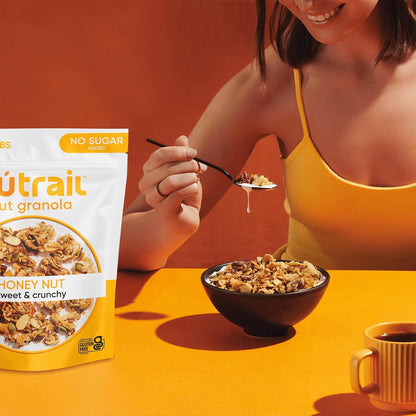 NuTrail Honey Nut Granola – Oat-Free Lunchbox Snack for Kids with Allergies