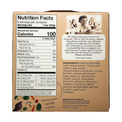 nutrients from 6 vegetable extracts (spinach, broccoli, carrots, tomatoes, beets, shiitake)