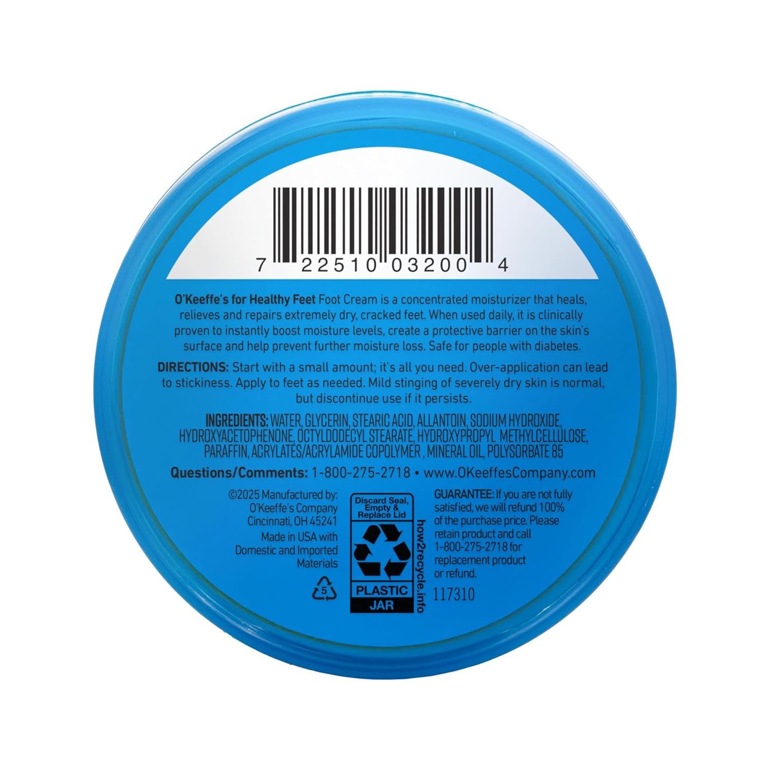 O'Keeffe's for Healthy Feet Foot Cream – Pet-Safe Paw Pad Balm for Dogs, Gentle Unscented Protection